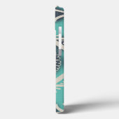 ブルーろうけつ染めタイルII Case-Mate iPhoneケース (裏面 / 左)