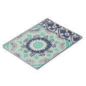 ブルーろうけつ染めタイルIII ノートブック (左側)