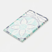 ブルーろうけつ染めタイルIV ポストイット (アングル)