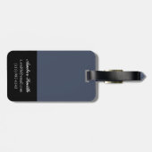 ブルーろうけつ染めタイルIV ラゲッジタグ (裏面横)