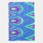 ブルーろうけつ染め キッチンタオル (縦)