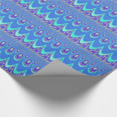 ブルーろうけつ染め ラッピングペーパー (角)