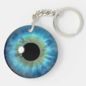 ブルーアイアイアイアイリスラウンドダブルサイドアクリルキーチェーン キーホルダー (裏面)