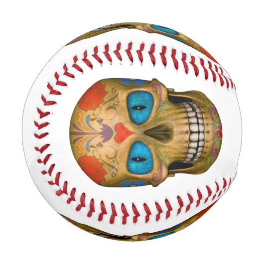 ブルーアイシュガースカルゾンビ 野球ボール (正面左)
