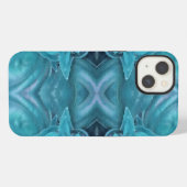ブルーアイシングアブストラクト iPhoneケース (裏面横)