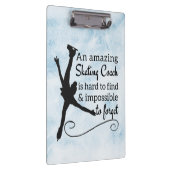 ブルーアイスすごい姿スケートで滑るコーチ クリップボード (右)