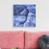 ブルーアイスキャック抽象芸術アート キャンバスプリント (インサイチュ (リビング))