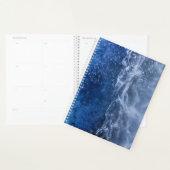 ブルーアイスクラック抽象芸術アート写真 プランナー手帳 (ディスプレー)