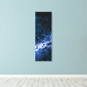 ブルーアイスクラック抽象芸術アート キャンバスプリント (インサイチュ (ウッドフロア))