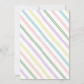 ブルーアイスクリームコーンスクープ誕生日パーティー 招待状 (裏面)