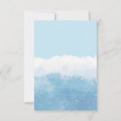 ブルーアイスクリームスクープ2人の男の子の誕生日双子 サンキューカード (裏面)