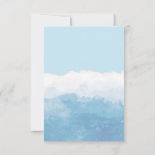 ブルーアイスクリームスクープ2人の男の子の誕生日双子 サンキューカード (裏面)