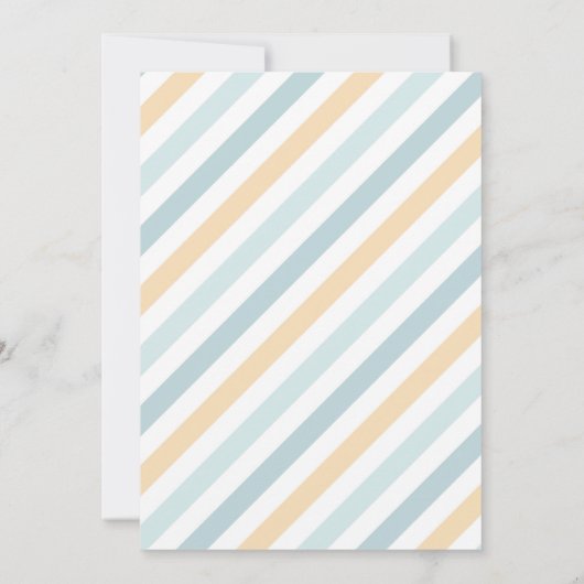 ブルーアイスクリームトラックスウィートワン誕生日パーティー 招待状 (裏面)