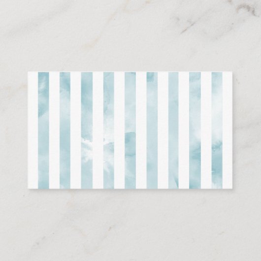 ブルーアイスクリームベビーシャワーおむつラッフルチケット エンクロージャーカード (裏面)