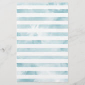 ブルーアイスクリームベビーシャワービンゴゲーム (裏面)