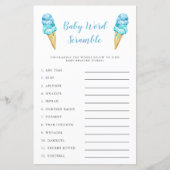 ブルーアイスクリームベビーワードスクランブルゲーム (正面)