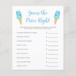 ブルーアイスクリーム価格を推測する右ゲーム