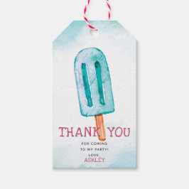 ブルーアイスクリーム誕生日ありがとう ギフトタグ