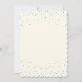 ブルーアイスクリーム誕生日招待状 招待状 (裏面)