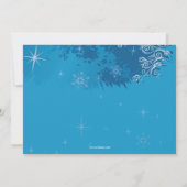 ブルーアイススケートで滑るパーティの招待状 招待状 (裏面)