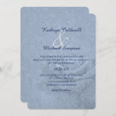 ブルーアイスバラ結婚ズ 招待状 (正面/裏面)