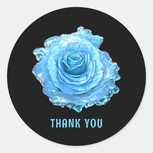 ブルーアイスバラ ラウンドシール (正面)