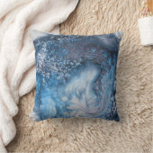 ブルーアイスファイア装飾用クッション クッション (ブランケット)