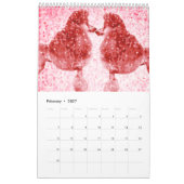 ブルーアイスプードルカレンダー カレンダー (2月 2027)