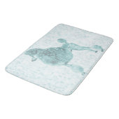 ブルーアイスポシュプードル バスマット (アングル)