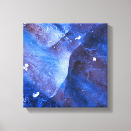 ブルーアイス抽象芸術アート写真 キャンバスプリント