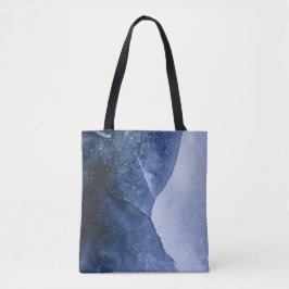 ブルーアイス抽象芸術アート写真 トートバッグ