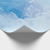 ブルーアイス抽象芸術 ラッピングペーパー (角)