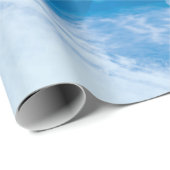 ブルーアイス抽象芸術 ラッピングペーパー (ロールコーナー)