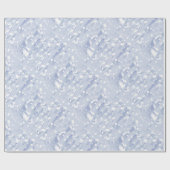 ブルーアイス結婚ラッピング紙 ラッピングペーパー (フラット)