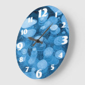 ブルーアイス ラージ壁時計 (傾斜)