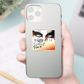 ブルーアイズファッション化粧 シール (スマートフォン)