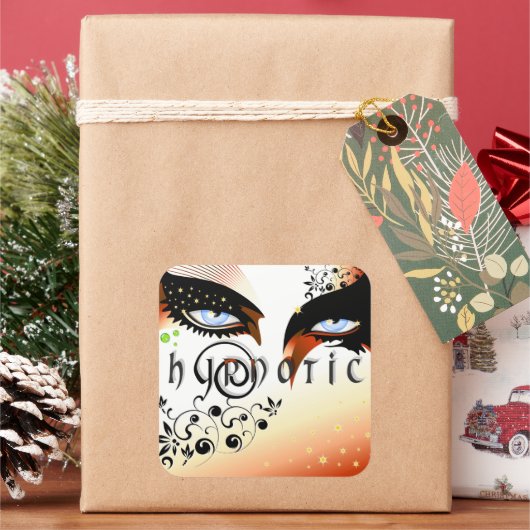 ブルーアイズファッション化粧 スクエアシール (クリスマス)