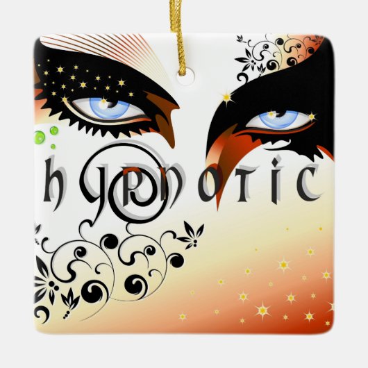 ブルーアイズファッション化粧 セラミックオーナメント (正面)