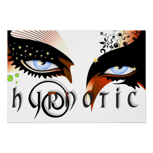 ブルーアイズファッション化粧 ポスター (正面)