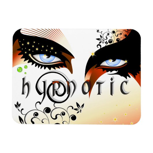 ブルーアイズファッション化粧 マグネット (横)