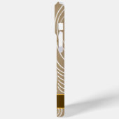 ブルーアイズフクロウ木目ジグザグカラーの選択 Case-Mate iPhoneケース (裏面 / 左)