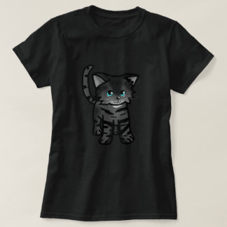 ブルーアイズTシャツが可愛い黒猫 Tシャツ