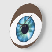 ブルーアイダークスキンアクリルウォールクロック ラージ壁時計 (傾斜)