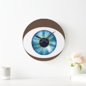 ブルーアイダークスキンアクリルウォールクロック ラージ壁時計 (ホーム)