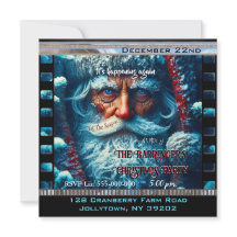 ブルーアイドサンタ雪の美しいクリスマスパーティー