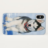 ブルーアイドシベリアのハスキー – Husky Mom I Phone Case Case-Mate iPhoneケース (裏面(横))