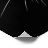 ブルーアイドブラックキャット顔ポスター ポスター (角)