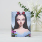 ブルーアイドブルネットガール ポストカード (スタンド正面)