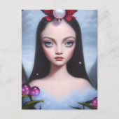 ブルーアイドブルネットガール ポストカード (正面)