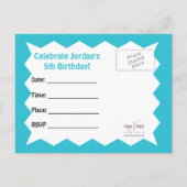 ブルーアイドラゴン葉書 インビテーションポストカード (裏面)